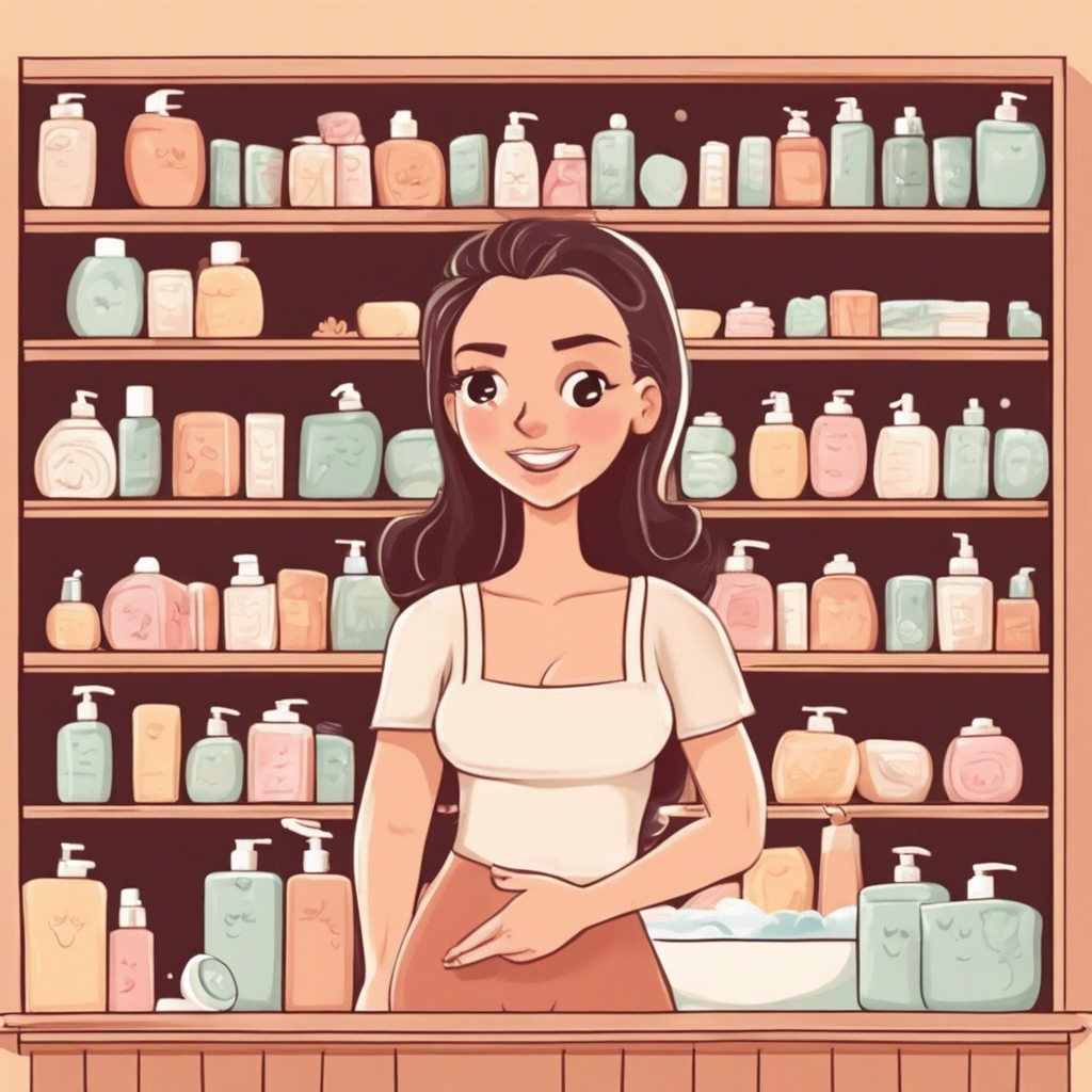 A welcoming display of Melita's skin care and hygiene products